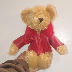 Marcel Shurman Charming Teddy Bear with Red Jacket